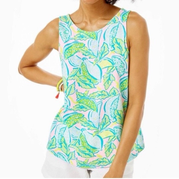 Lilly Pulitzer Tops - Lilly Pulitzer - Kristen Top, Urchin Pink, Vitamin Sea - Size S
